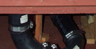 Plumbing fittings with price tags