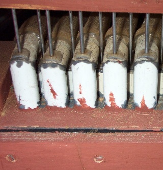 Closeup of valves