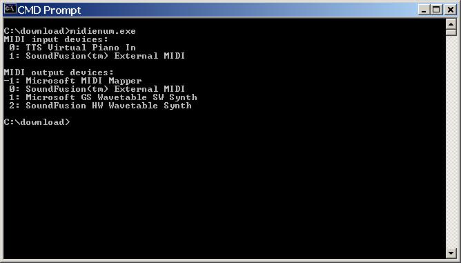 microsoft midi mapper external synth