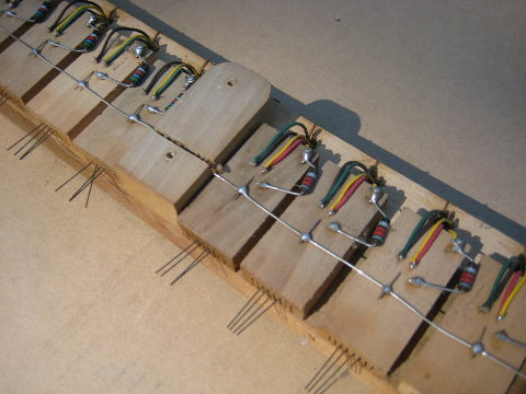 Original wiring of contact rail